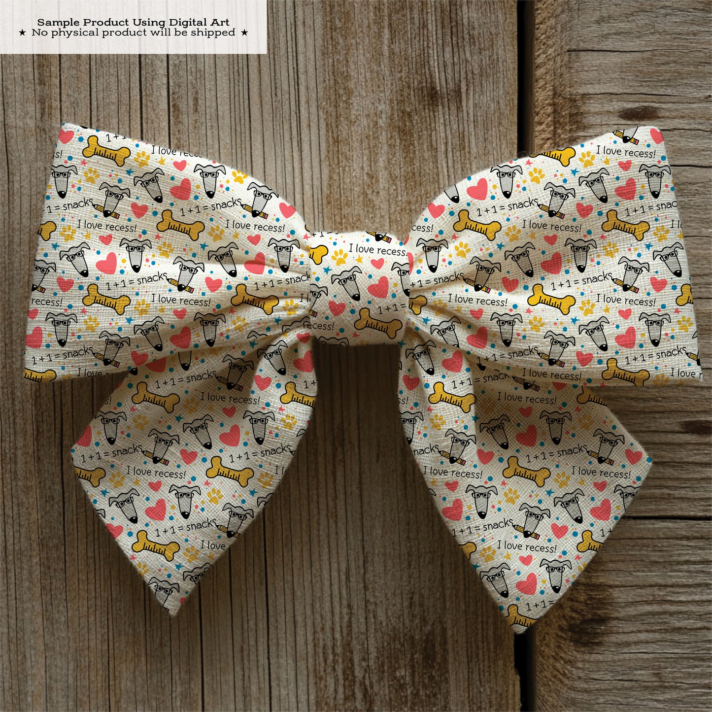 Dogs Doing Math Back to School – Digital Seamless Pattern